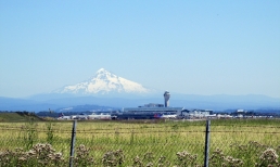 Mount Hood and Portland international Airport